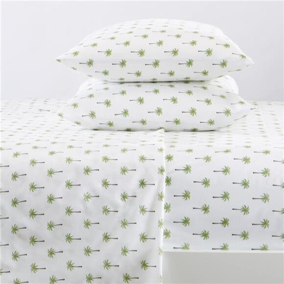 4-Piece Full Coastal Microfiber Sheet Set | Nautical-Printed, Ultra-Soft Sheets - Picture 3 of 7